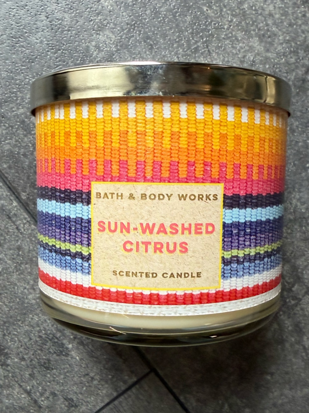 Bath & Body Works Sun-Washed Citrus 3-Wick Candle - Picture 3 of 4